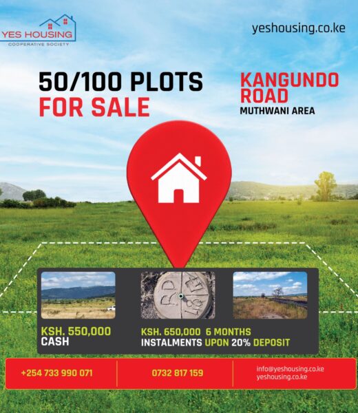 Muthwani Kngundo Road PLot for Sale - Yes Housing